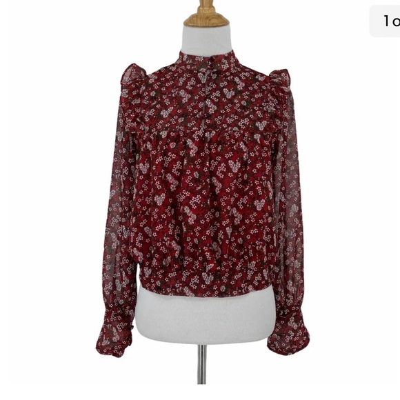 Anthropologie Tops - Anthro Lenon Floral Blouse